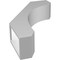 Ekena Millwork 4-in. W x 14-in. D x 22-in. H Legacy Architectural Grade PVC Knee Brace BRCP04X14X22LEC - alternate 6